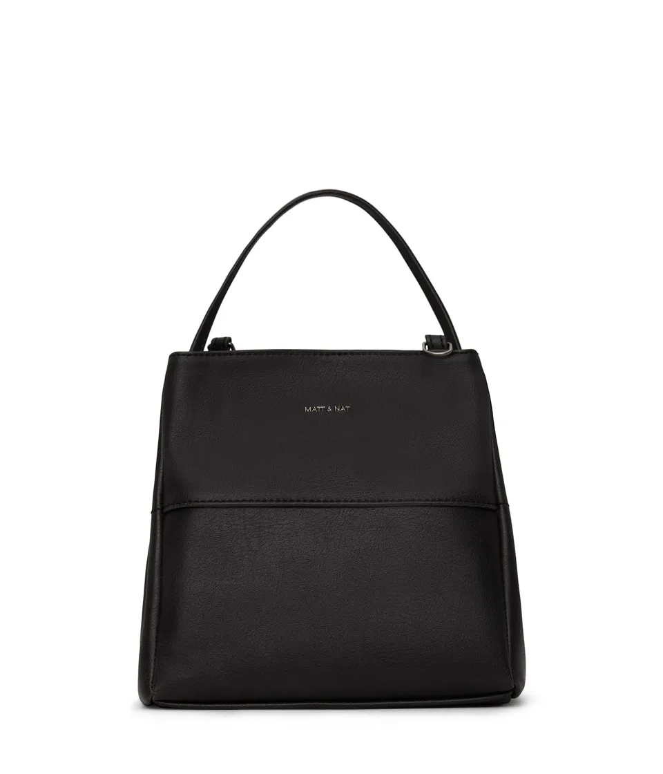 Matt & Nat Vintage WILLASM Shopper Schwarz vegane Handtasche