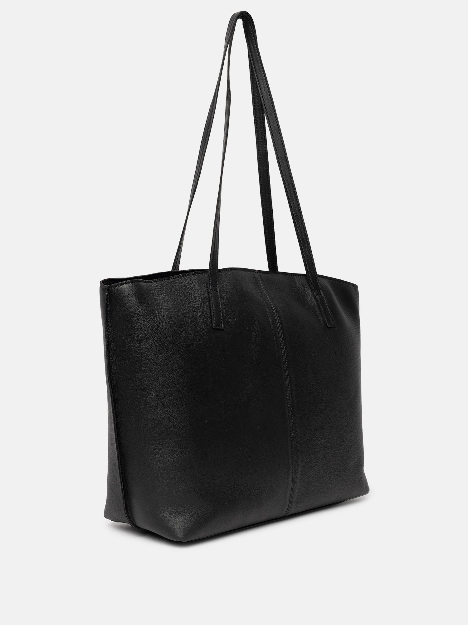 RE:DESIGNED Malou Small Shopper Schwarz Vollleder