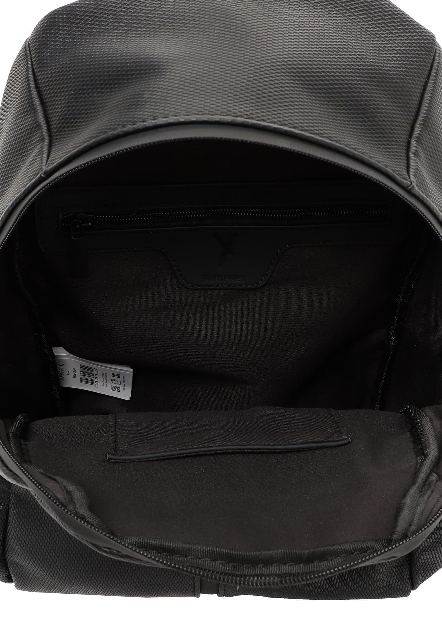 SURI FREY Cindy Backpack Rucksack Schwarz Wabe