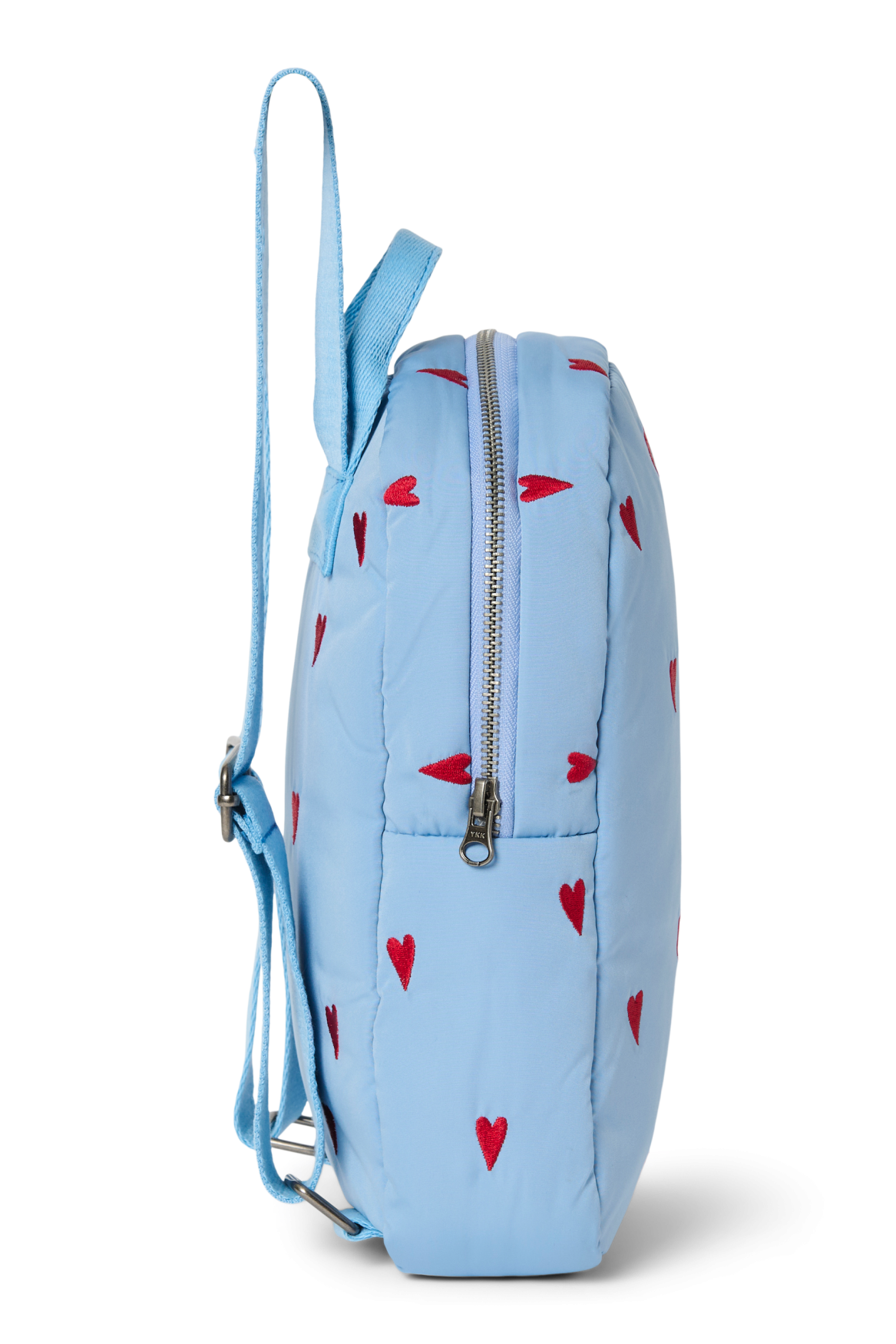 Studio Noos Puffy Mini Backpack Rucksack Light Blue Hearts