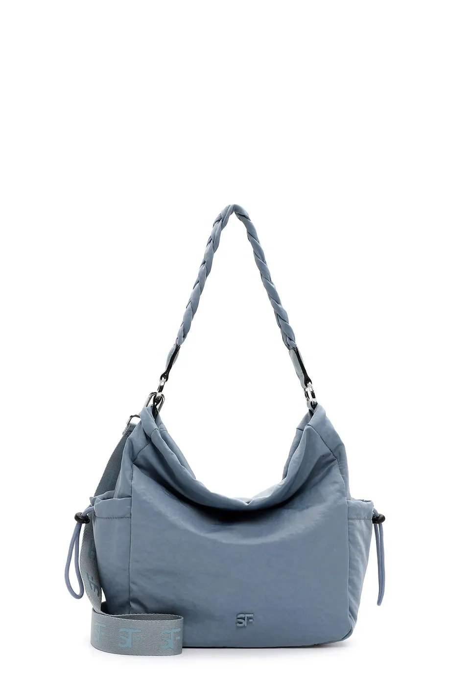 SURI FREY Abby Schultertasche Denim geflochten