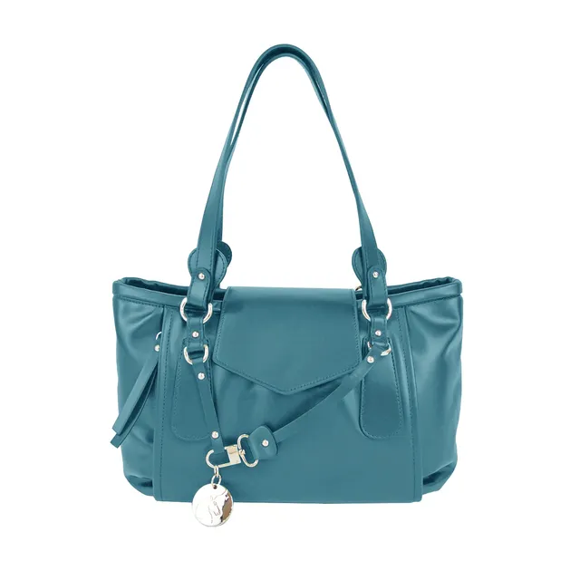 Lamarthe Cult Schultertasche Blau Rindsleder