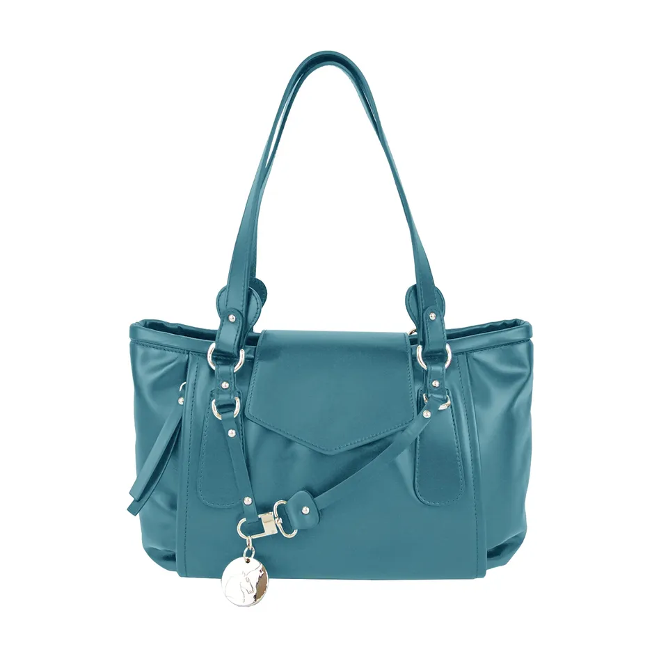 Lamarthe Cult Schultertasche Blau Rindsleder