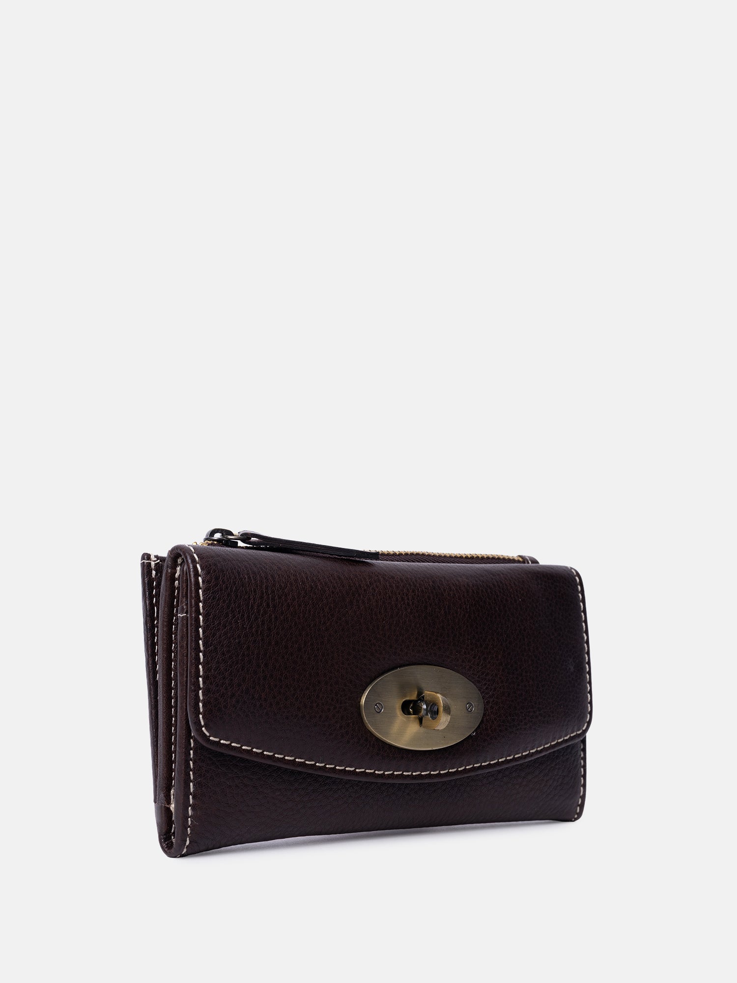 RE:DESIGNED Saya Wallet Big Geldbörse Dunkelbraun