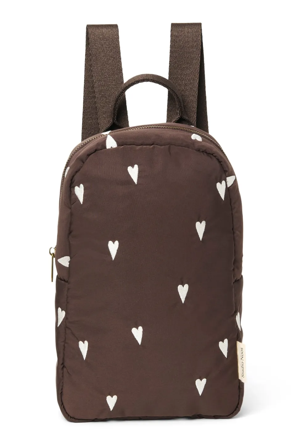 Studio Noos Puffy Mini Rucksack Kinder Braun Hearts 0-5 J