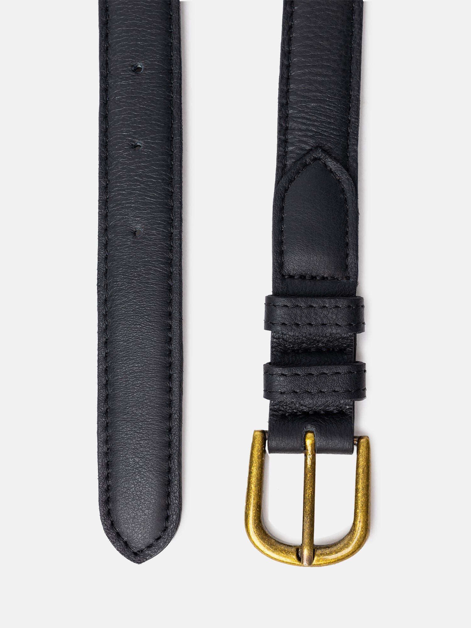 RE:DESIGNED Hyas Gürtel Schwarz Vollleder 90 cm