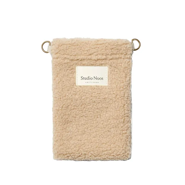 Studio Noos Teddy Phone Bag Handytasche Ecru 15x21