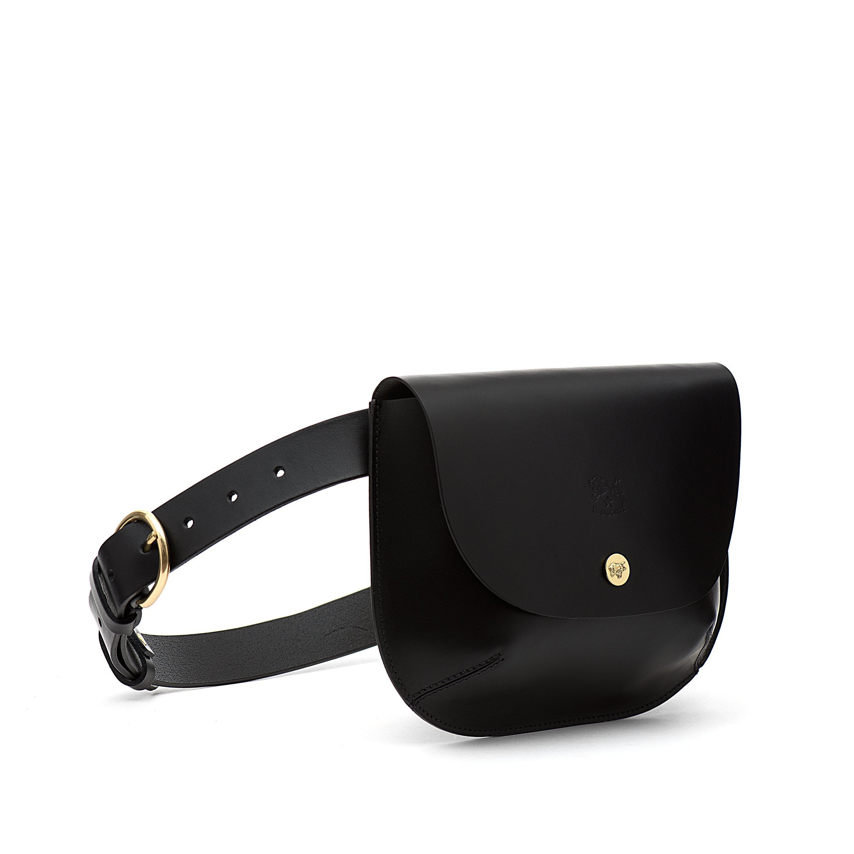Il Bisonte Parione Gürteltasche schwarz 90 Vollleder