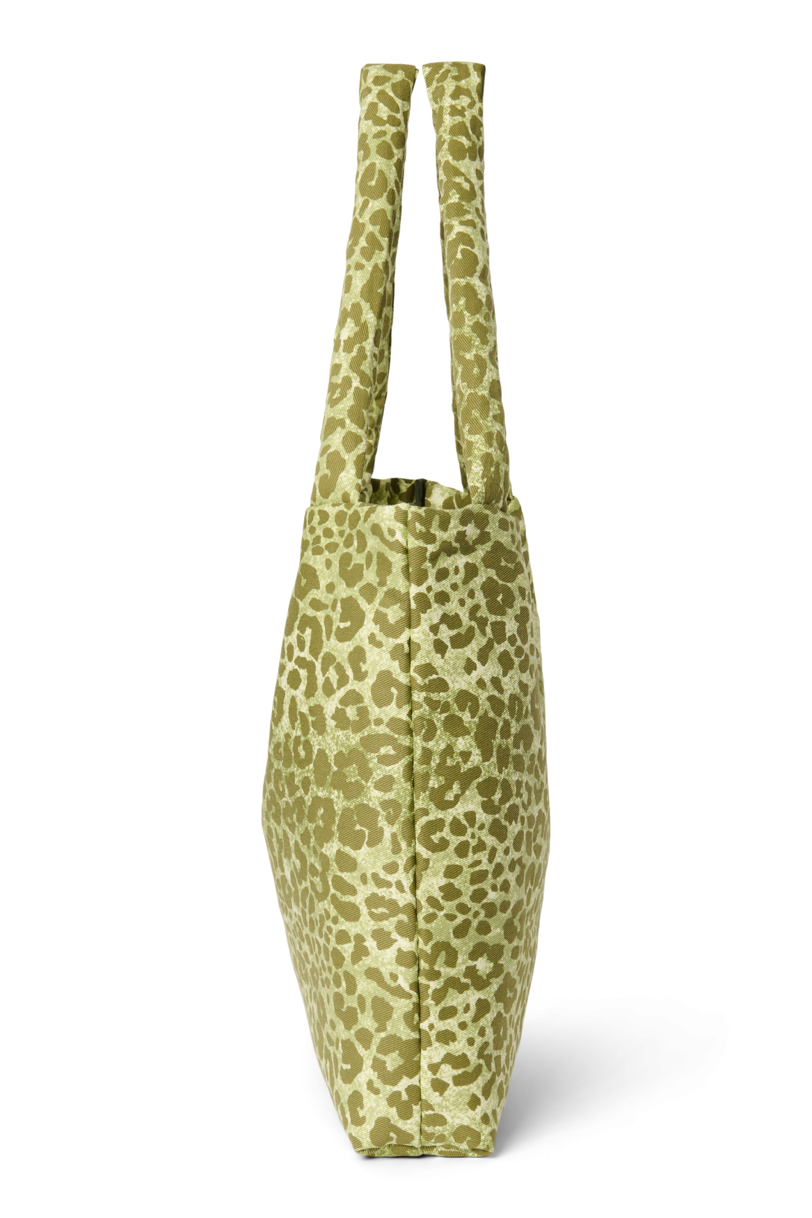 Studio Noos Cotton Mom Bag Shopper Green Leopard