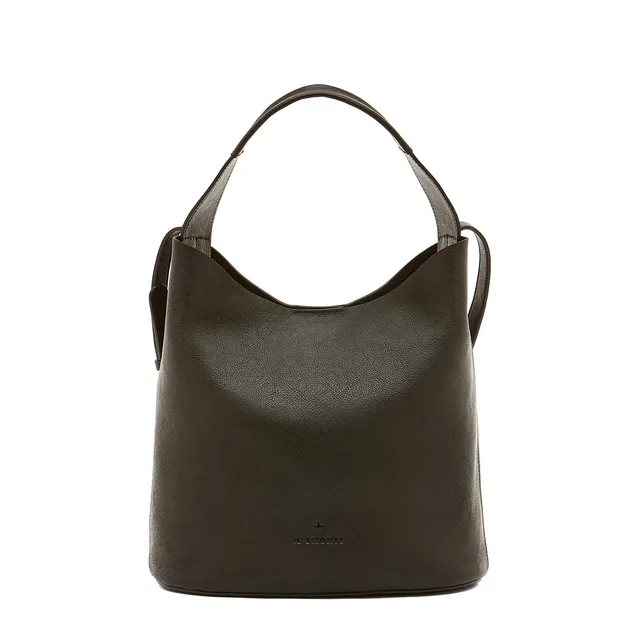 Il Bisonte Le Laudi Beuteltasche Leder schwarz