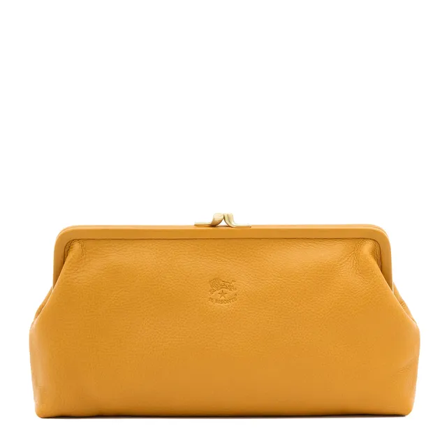 Il Bisonte Manuela Clutch Giallo Vollleder Gelb