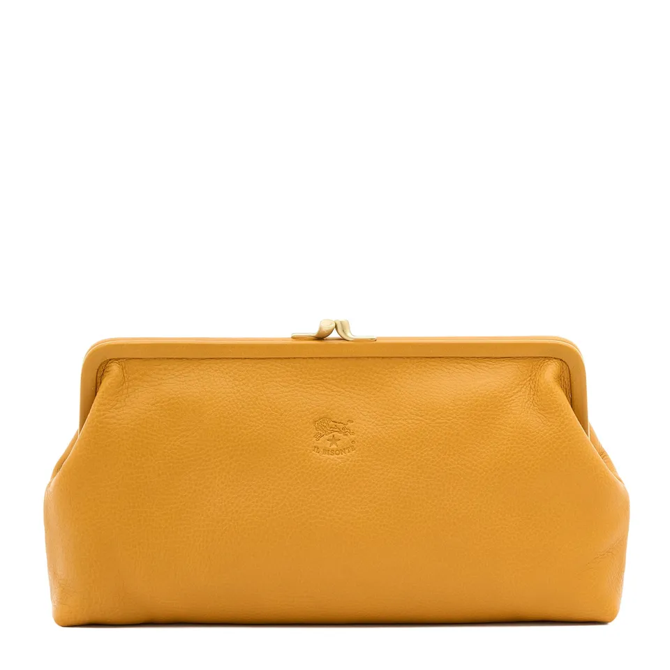Il Bisonte Manuela Clutch Giallo Vollleder Gelb