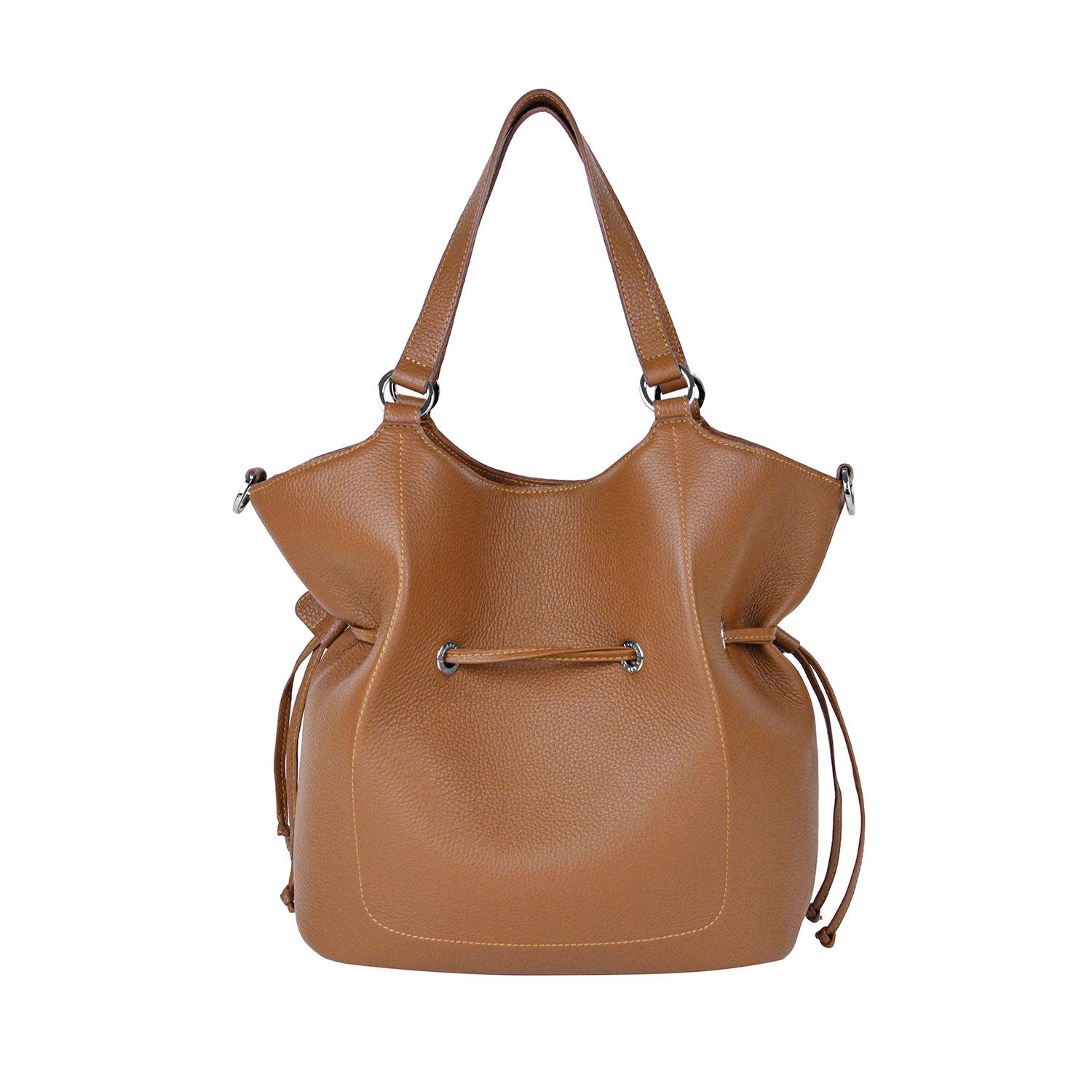 Lamarthe Paris M Schultertasche Cognac Vollleder