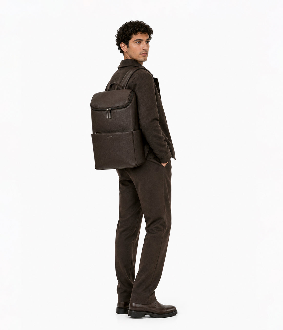 Matt & Nat Dean Rucksack Grain Fudge Laptop