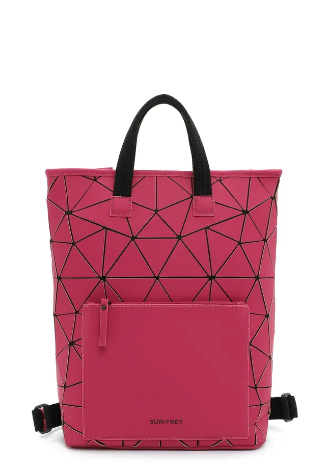 SURI FREY Jessy-Lu City Rucksack Berry 3D-Optik