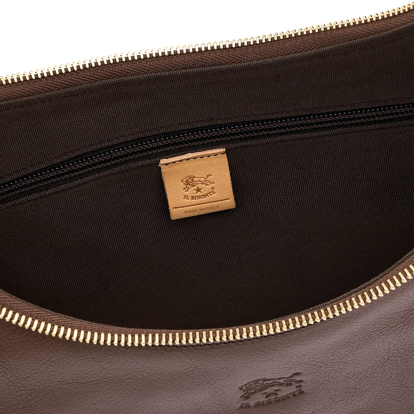 Il Bisonte Belcanto Schultertasche Vollleder Tabakbraun