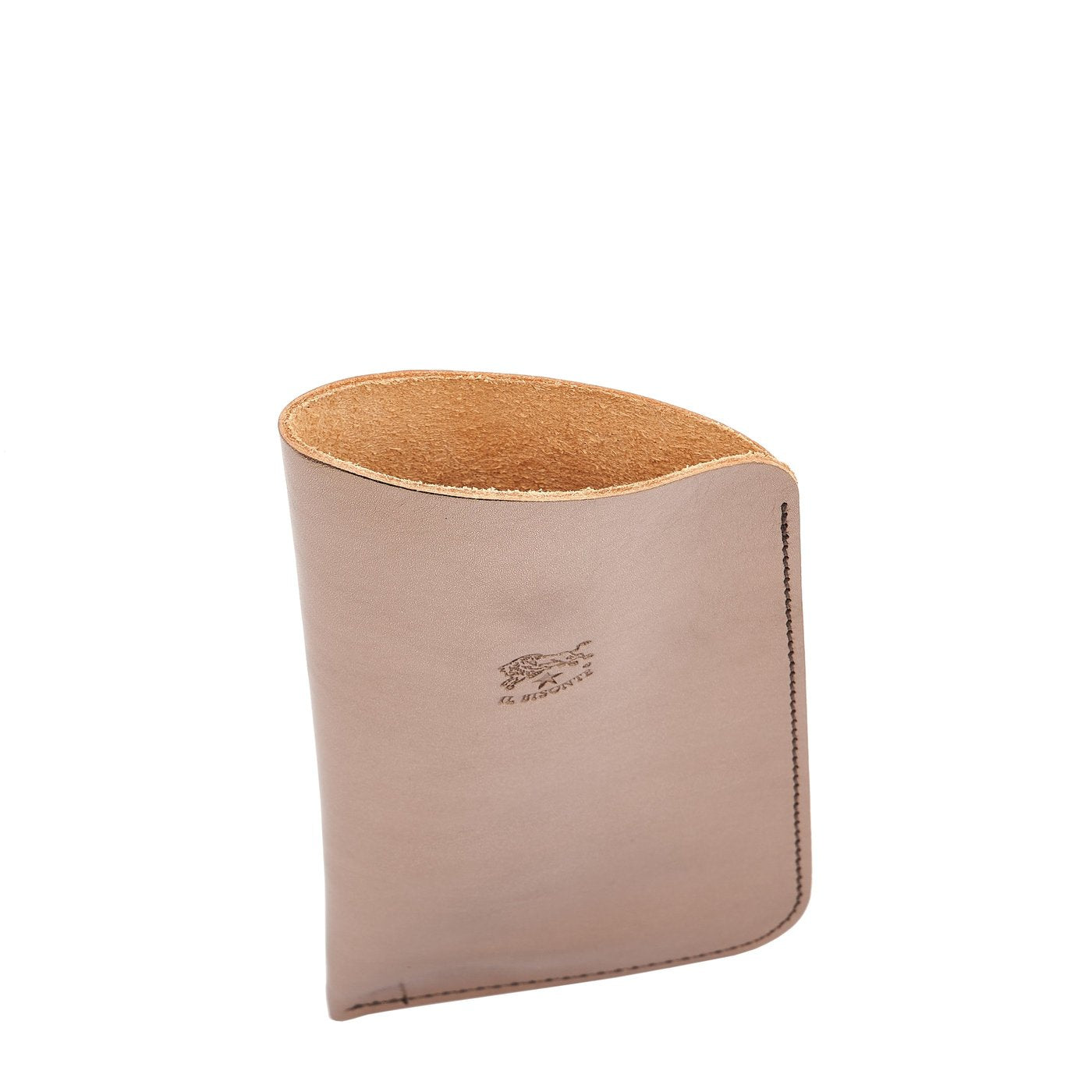Il Bisonte Brillenetui Bronze Metallic Leder