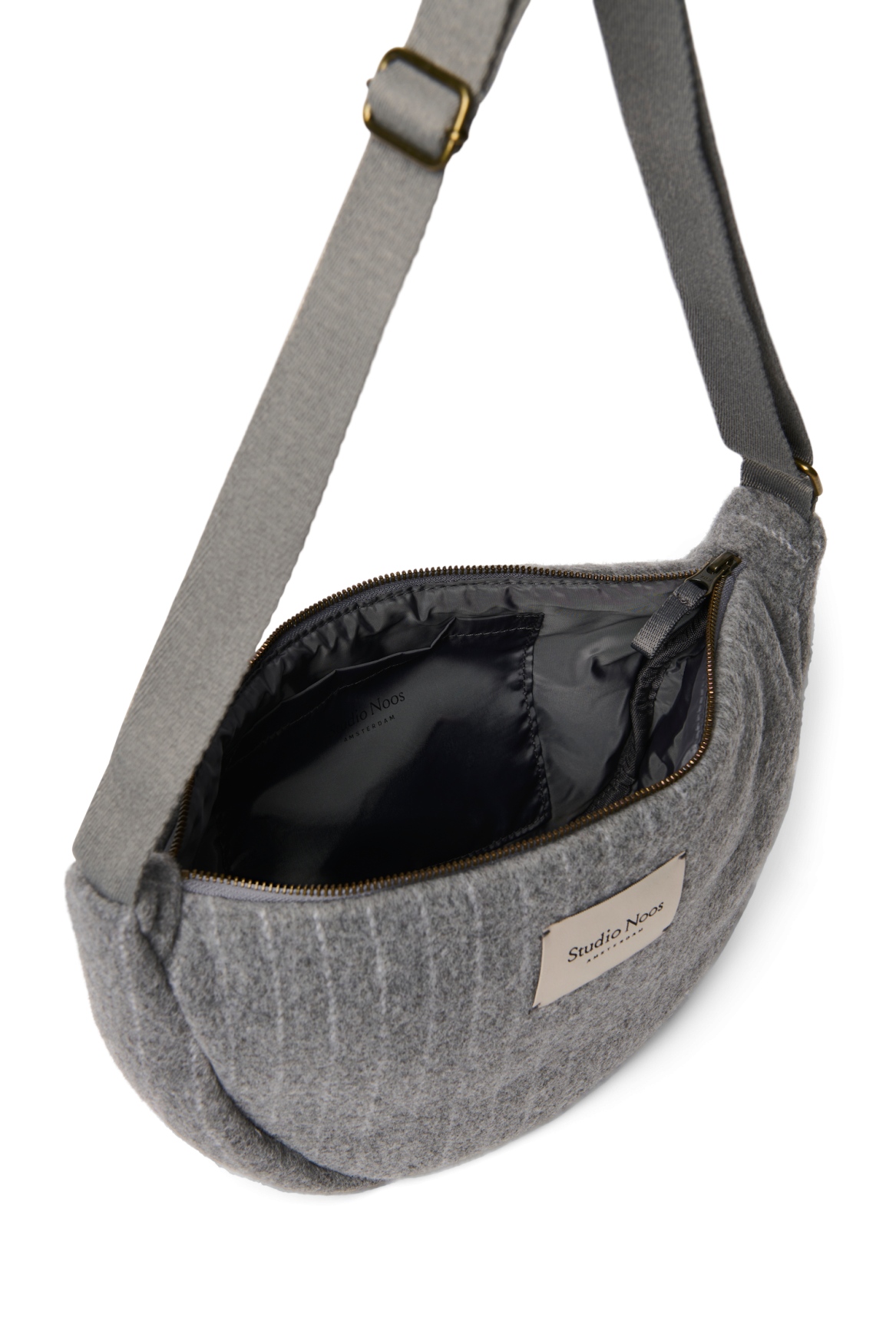 Studio Noos Flannel Chalkstripe Bauchtasche Hellgrau