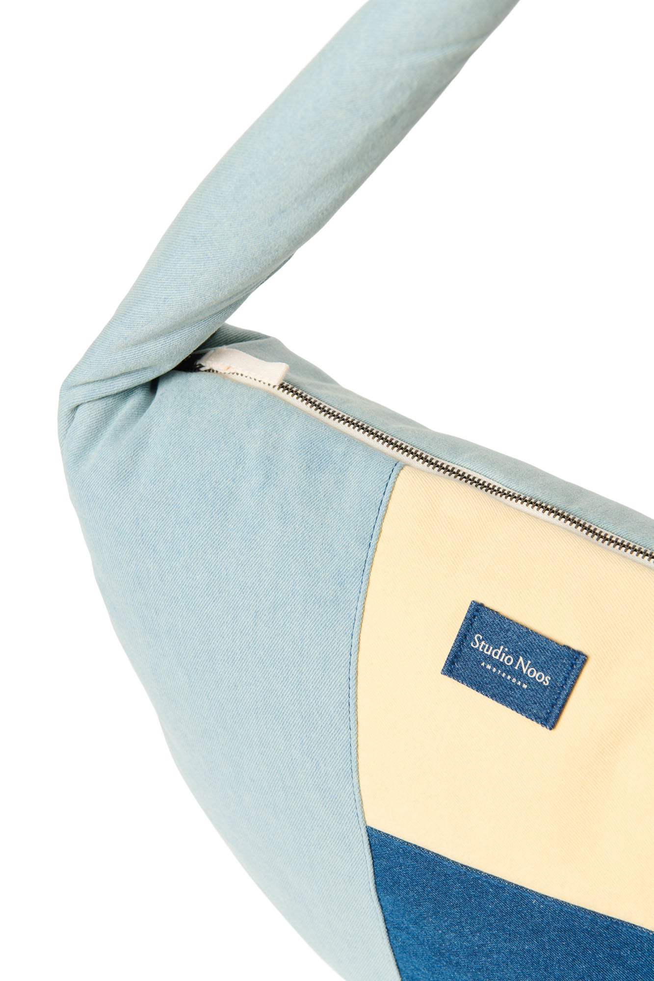 Studio Noos Patchwork Umhängetasche Denim Laptopfach