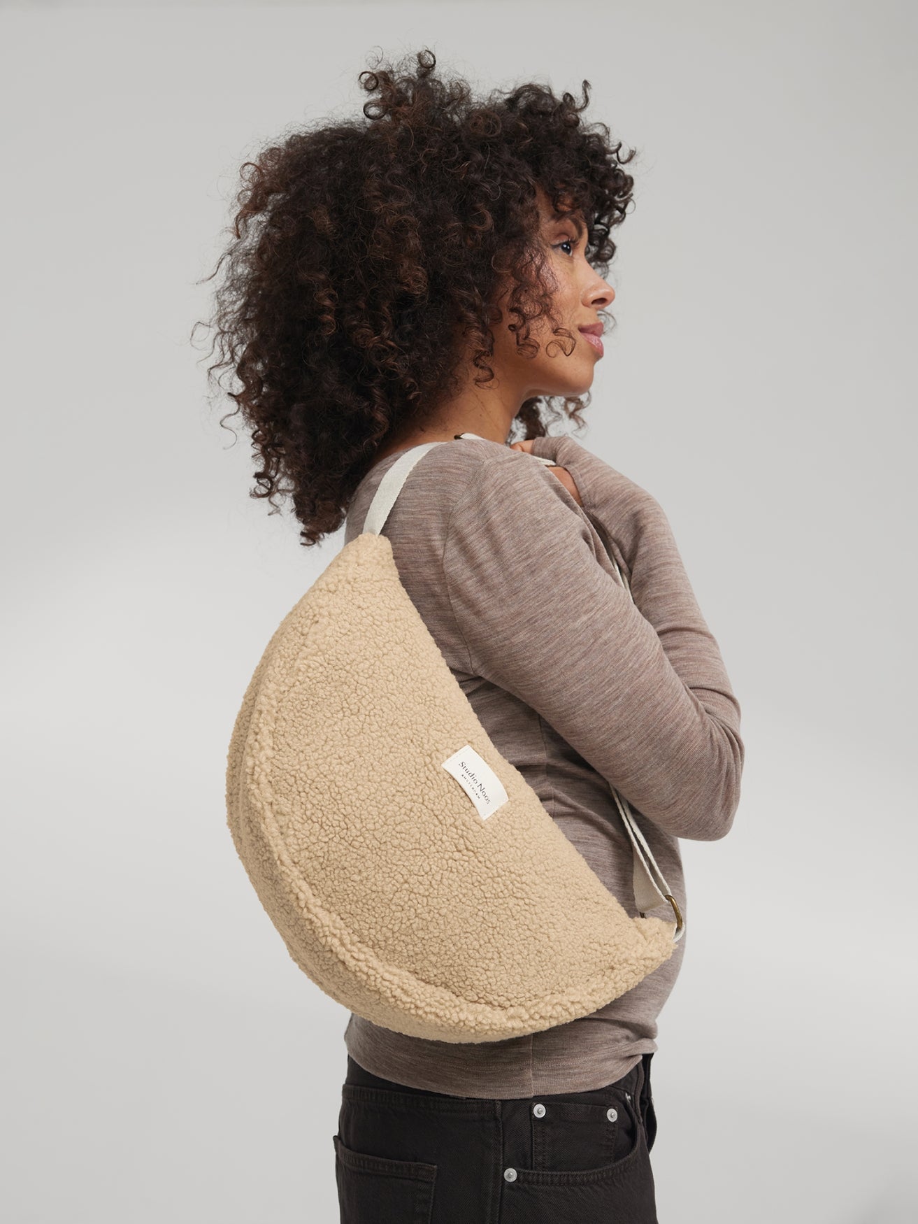 Studio Noos Teddy Bauchtasche Ecru Erwachsene