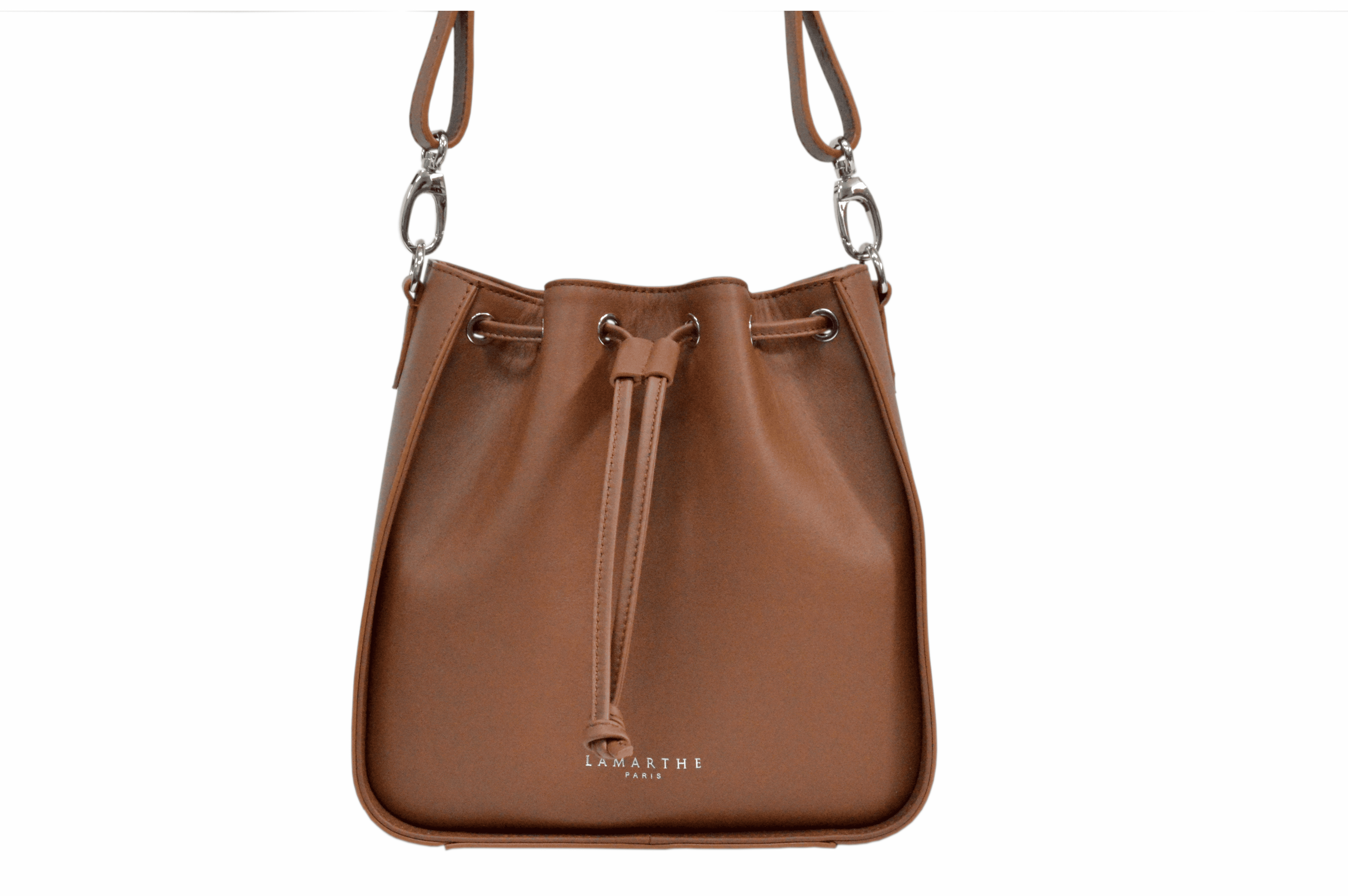 Lamarthe Calypso Beuteltasche Vollleder camel