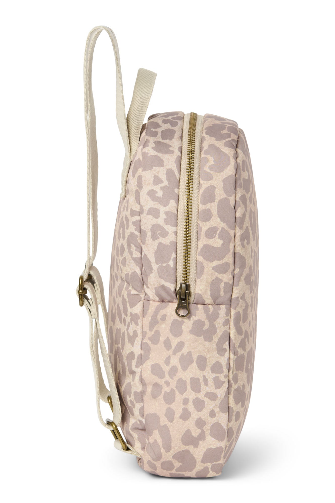 Studio Noos Puffy Mini Rucksack Beige Leopard gesteppt