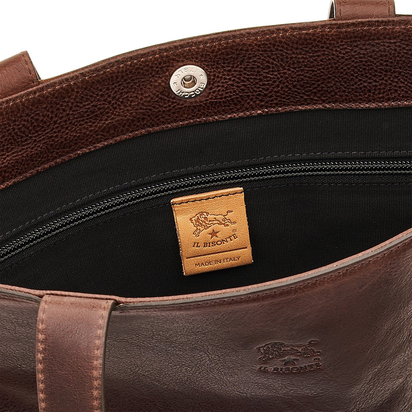Il Bisonte Oriuolo Shopper Vollleder Kaffee Herren