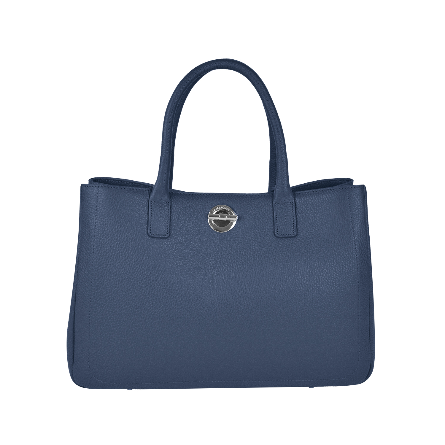 Lamarthe Paris Handtasche marineblau Vollleder