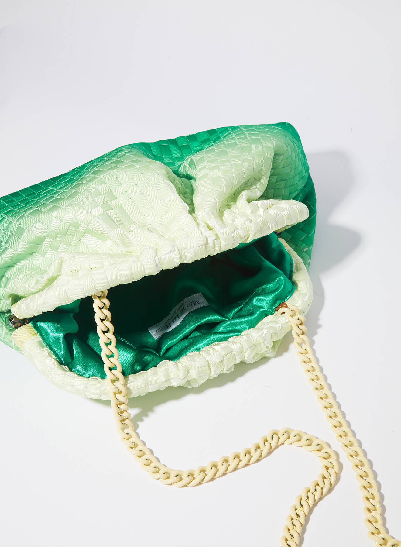 Maria la Rosa Sunset Clutch Grün Kette