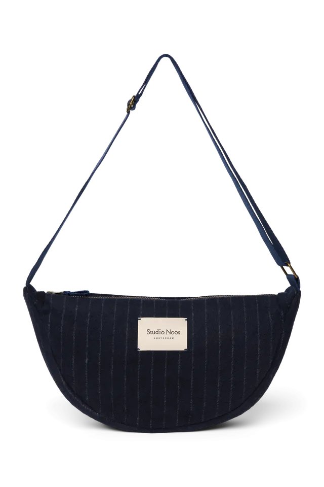 Studio Noos Chalkstripe Fanny Pack Bauchtasche Dunkelblau