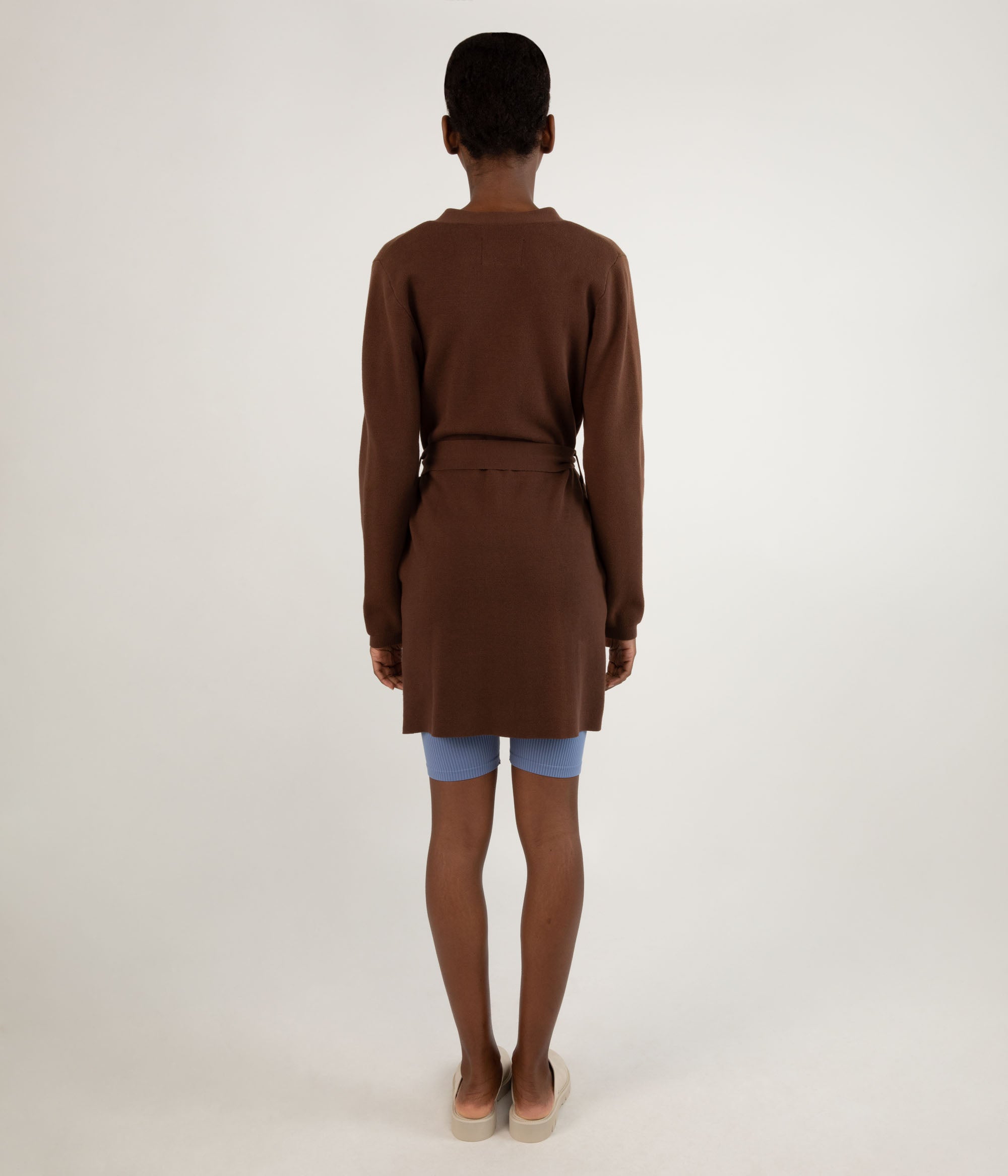 Matt & Nat Adelaide Button Down Cardigan Chestnut XS Biobaumwolle