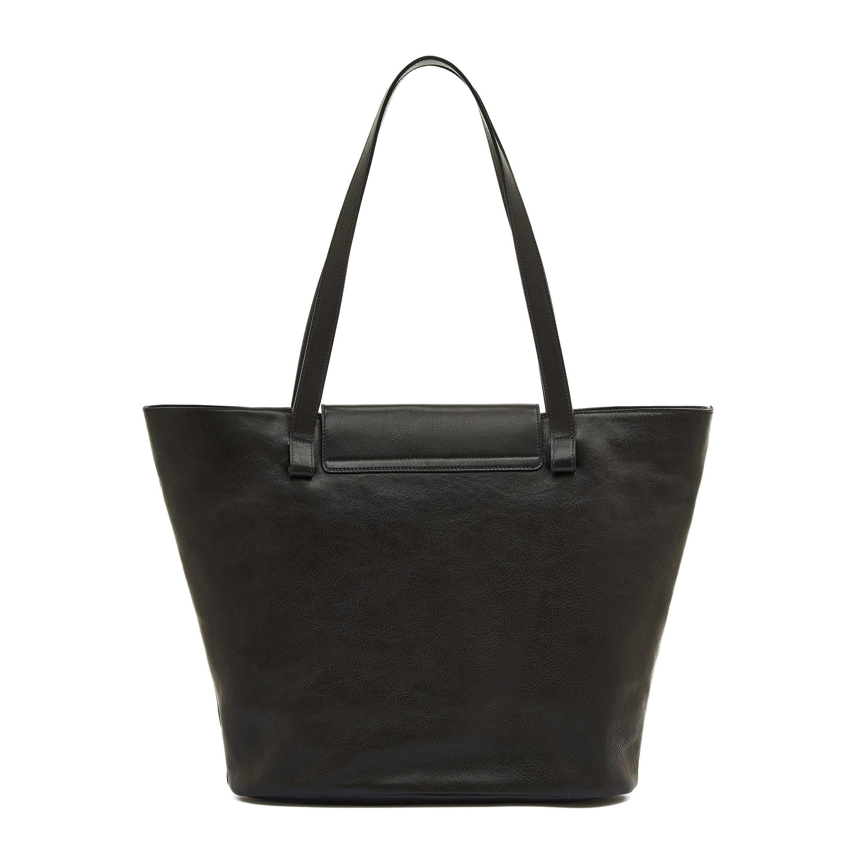 Il Bisonte Linea 1978 Shopper Schwarz Vollleder
