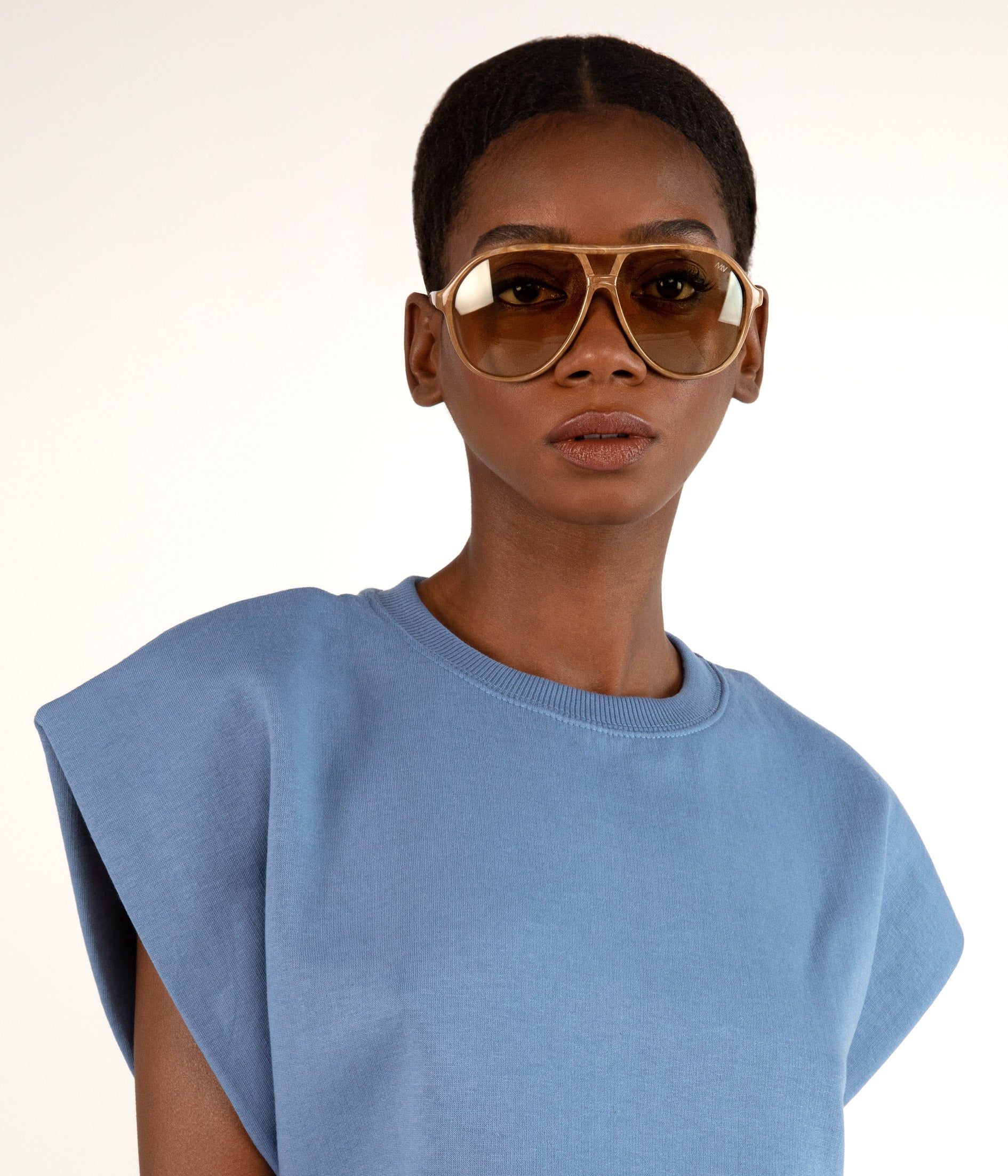 Matt & Nat Ellis Aviator Sonnenbrille braun polarisiert