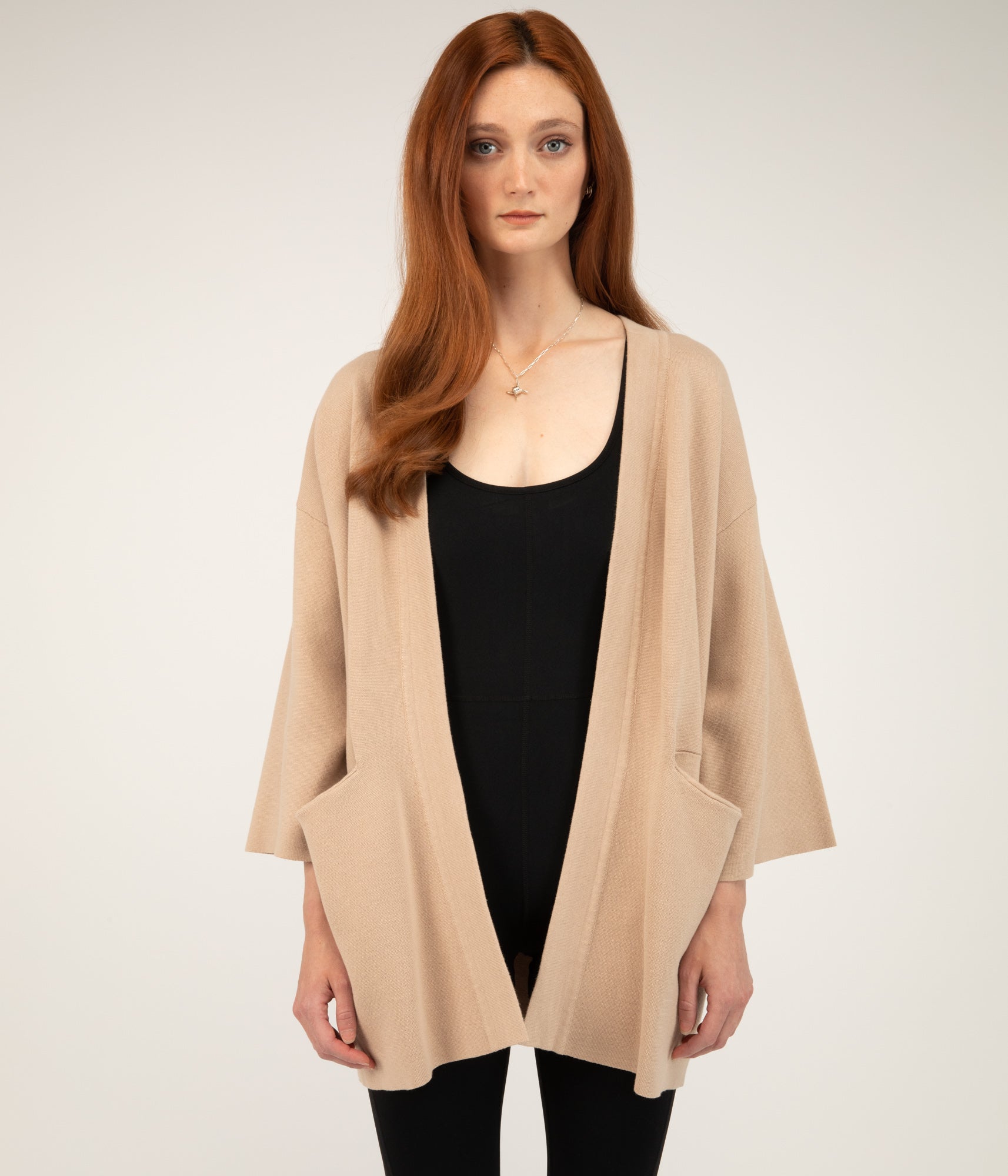Matt & Nat ELSA Cardigan Olive Bio-Baumwolle