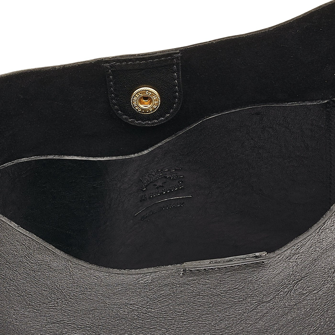 Il Bisonte Le Laudi Umhängetasche schwarz Vintage-Leder Damen