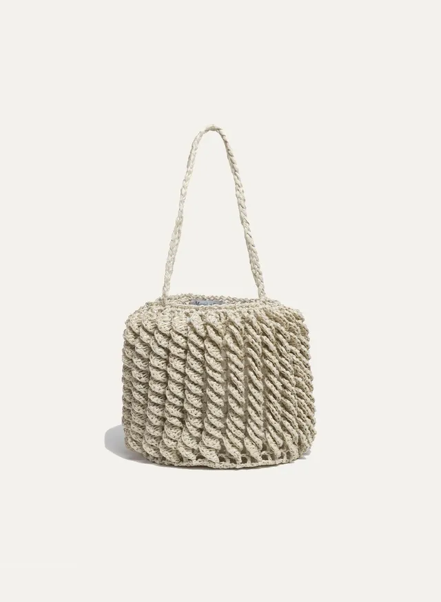 Maria la Rosa Gargano BR22.71 Tasche Ecru Rafia