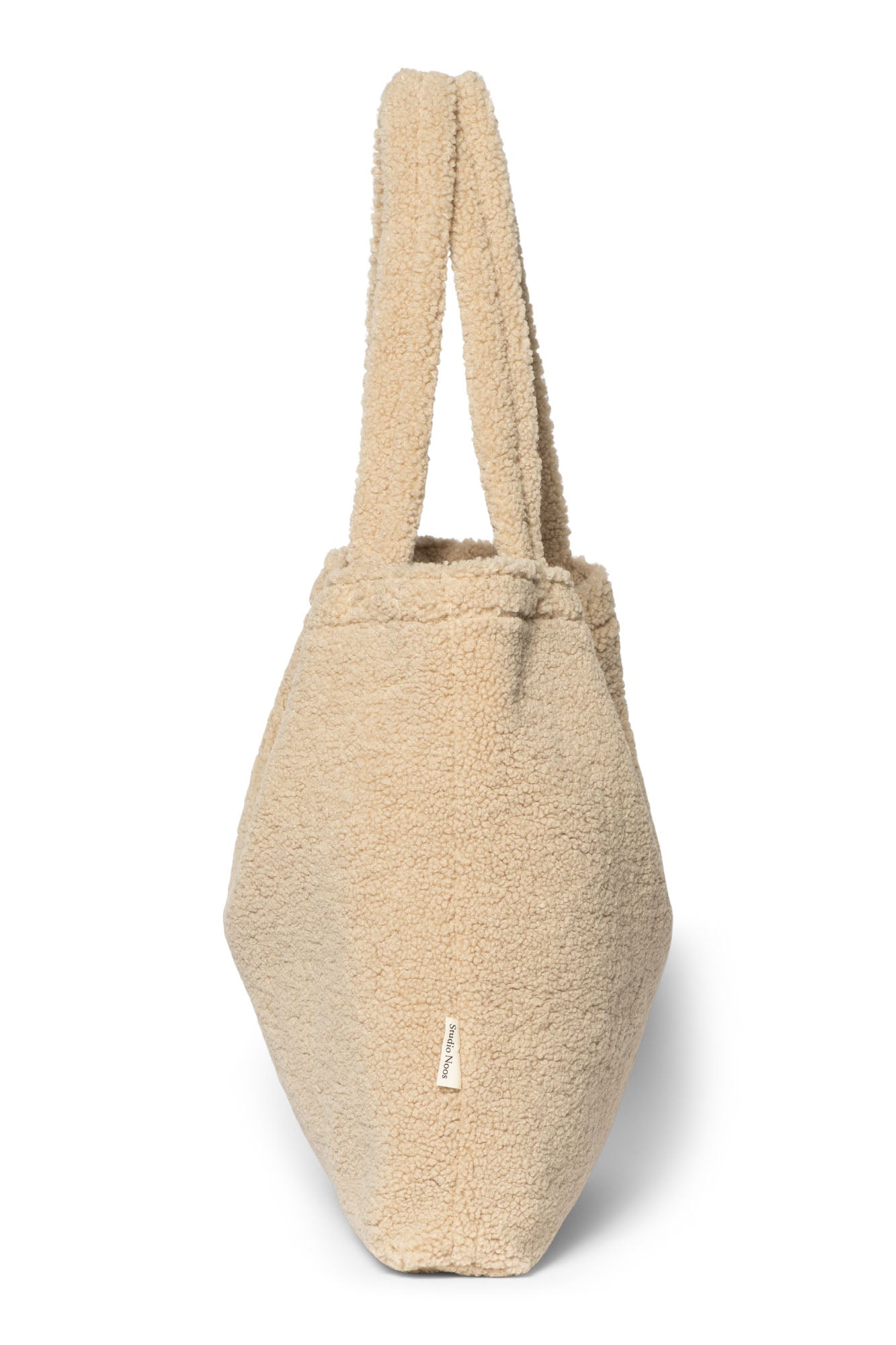 Studio Noos Teddy Mom Bag Shopper Ecru Plüsch