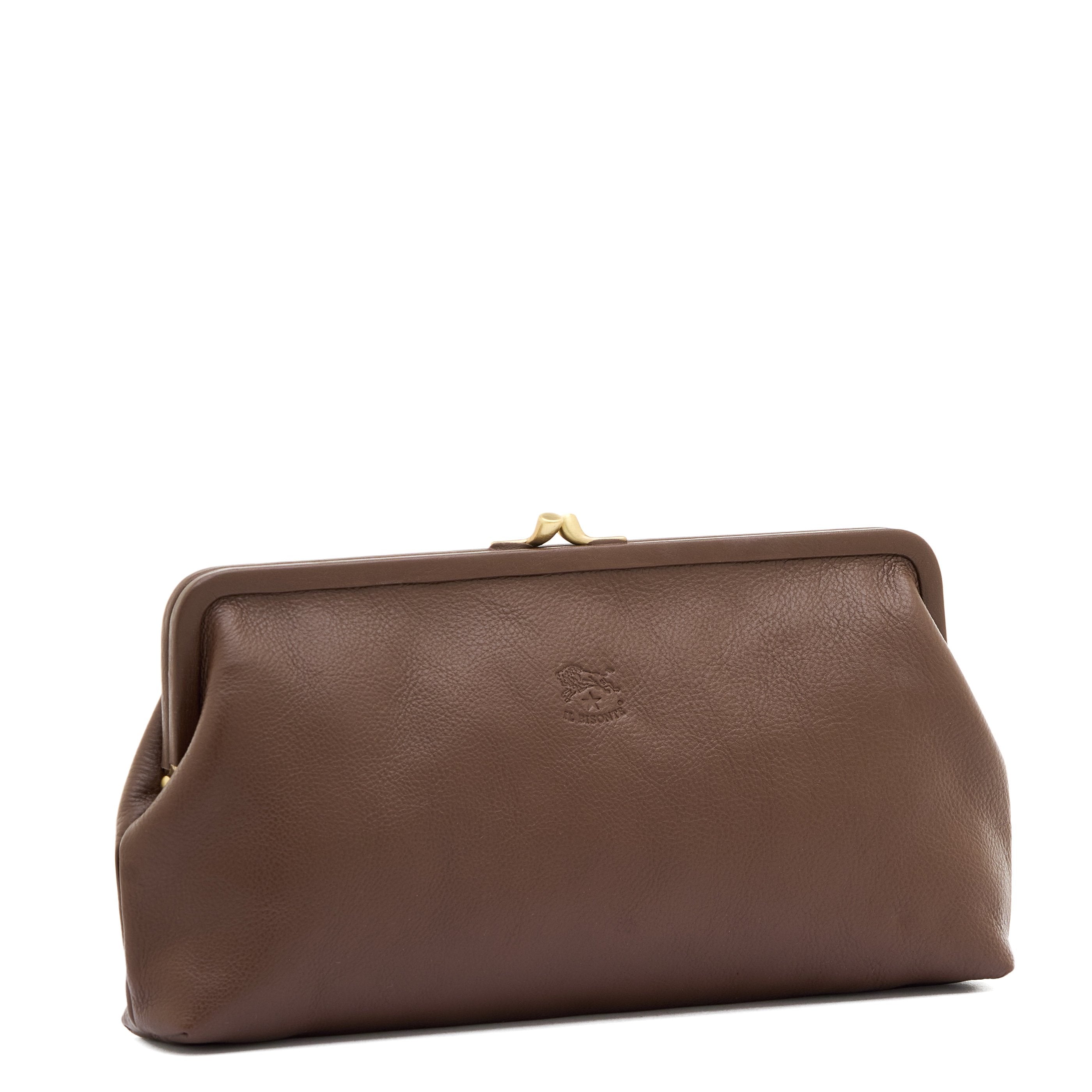Il Bisonte Manuela Clutch Tabakbraun Vollleder