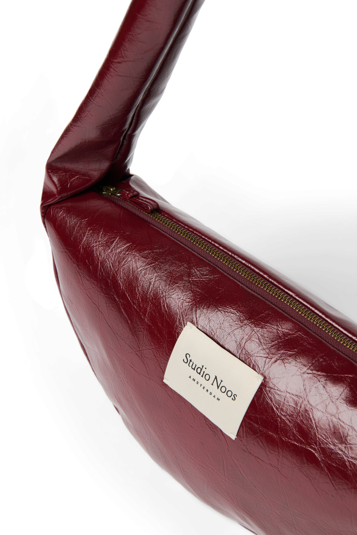 Studio Noos Mini Umhängetasche Burgundy Veganes Leder
