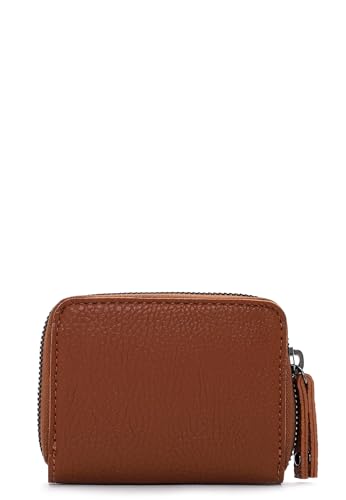 SURI FREY Gitty Zip Around Wallet Mini Darkcognac 10cm