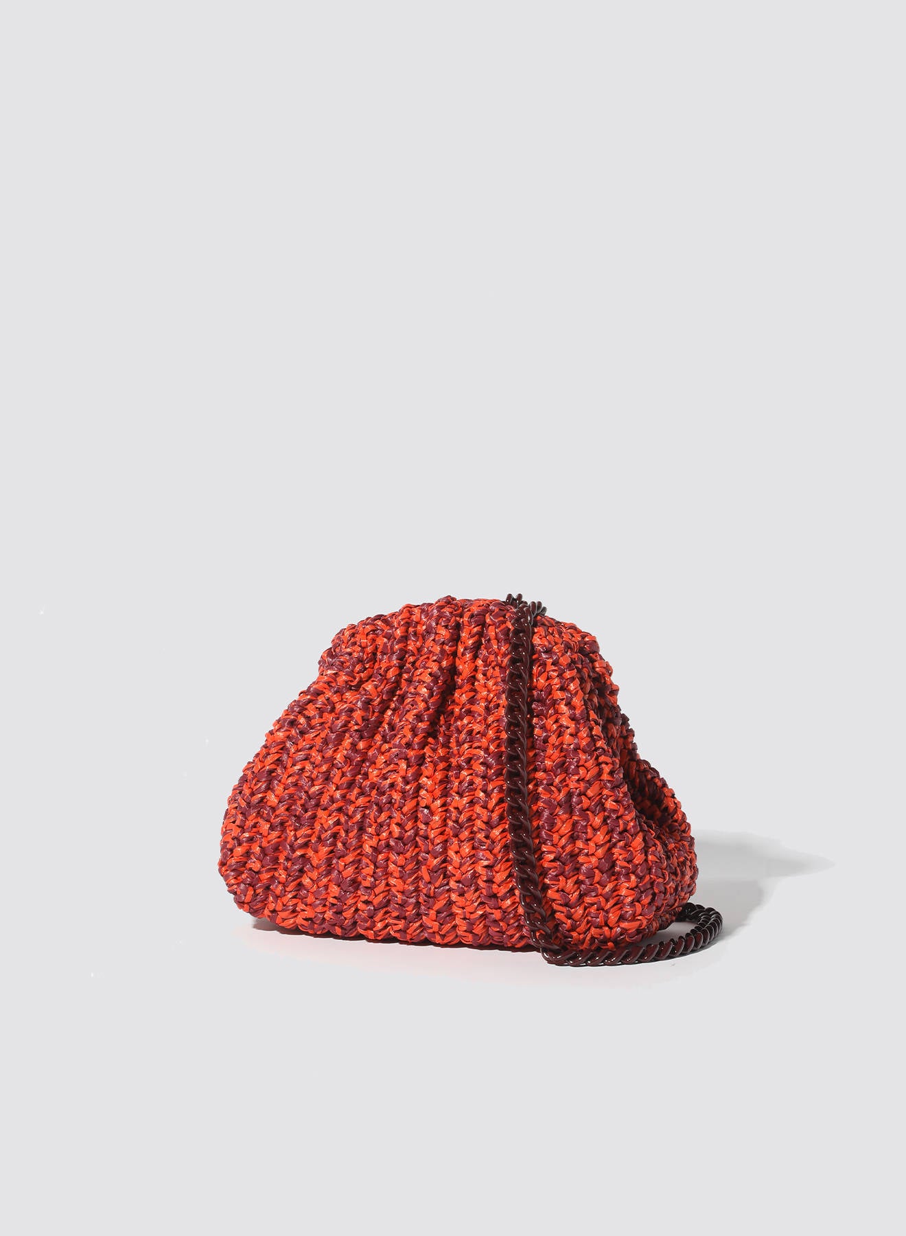 Maria la Rosa Melange WBS25.8.1 Clutch rost Raffia