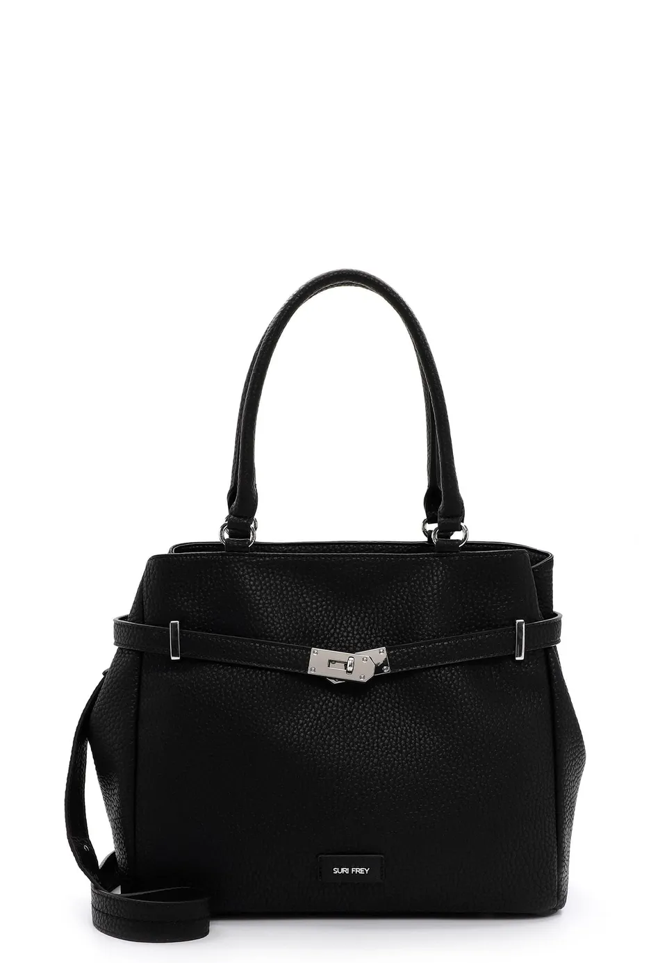 SURI FREY Leony Cityshopper M Handtasche Black genarbt