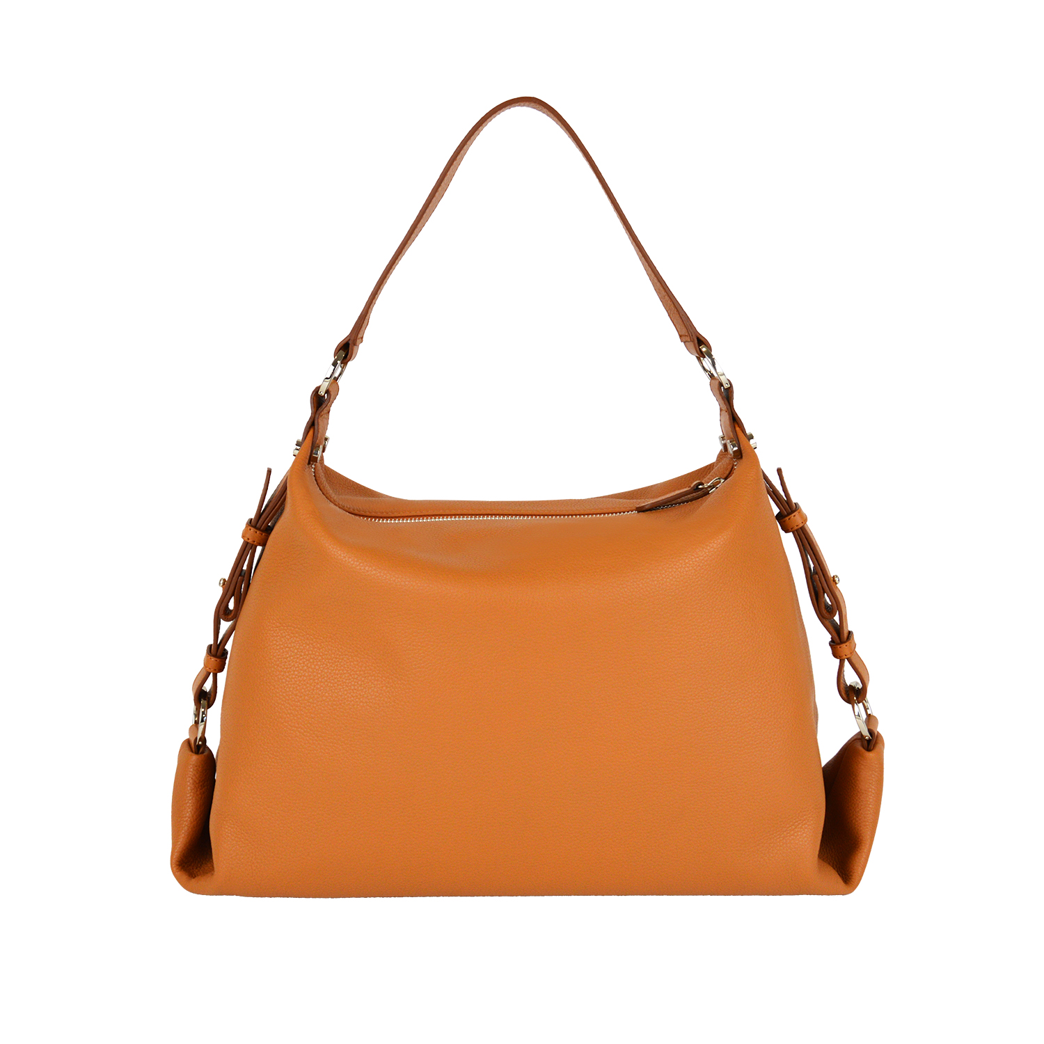 Lamarthe Naturel Schultertasche Camel Rindsleder