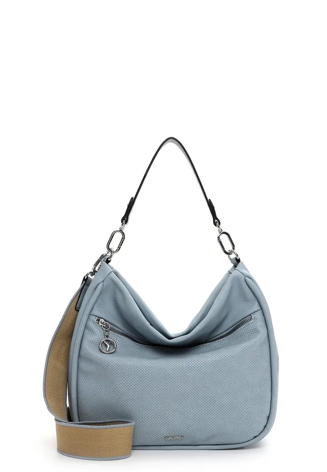 SURI FREY Patsy Shoulderbag Schultertasche Crystal Blue perforiert