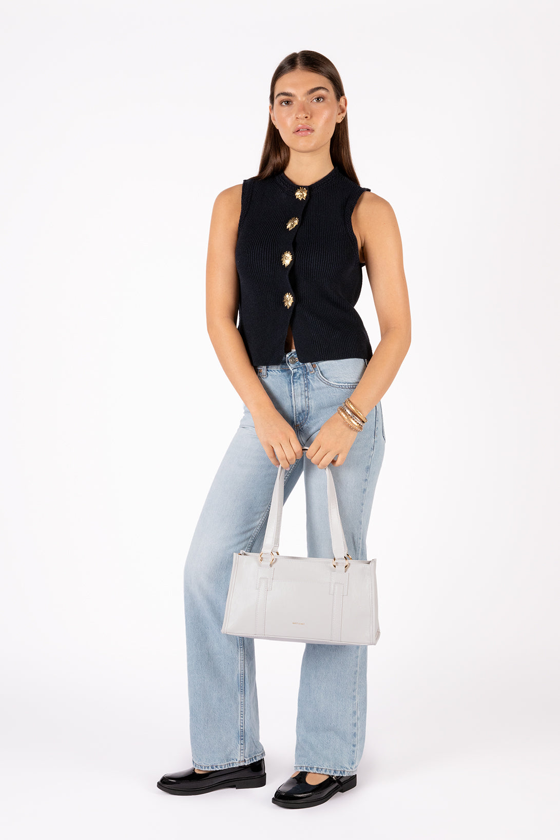 Matt & Nat Theme Zaria Tote Schwarz Schulterriemen