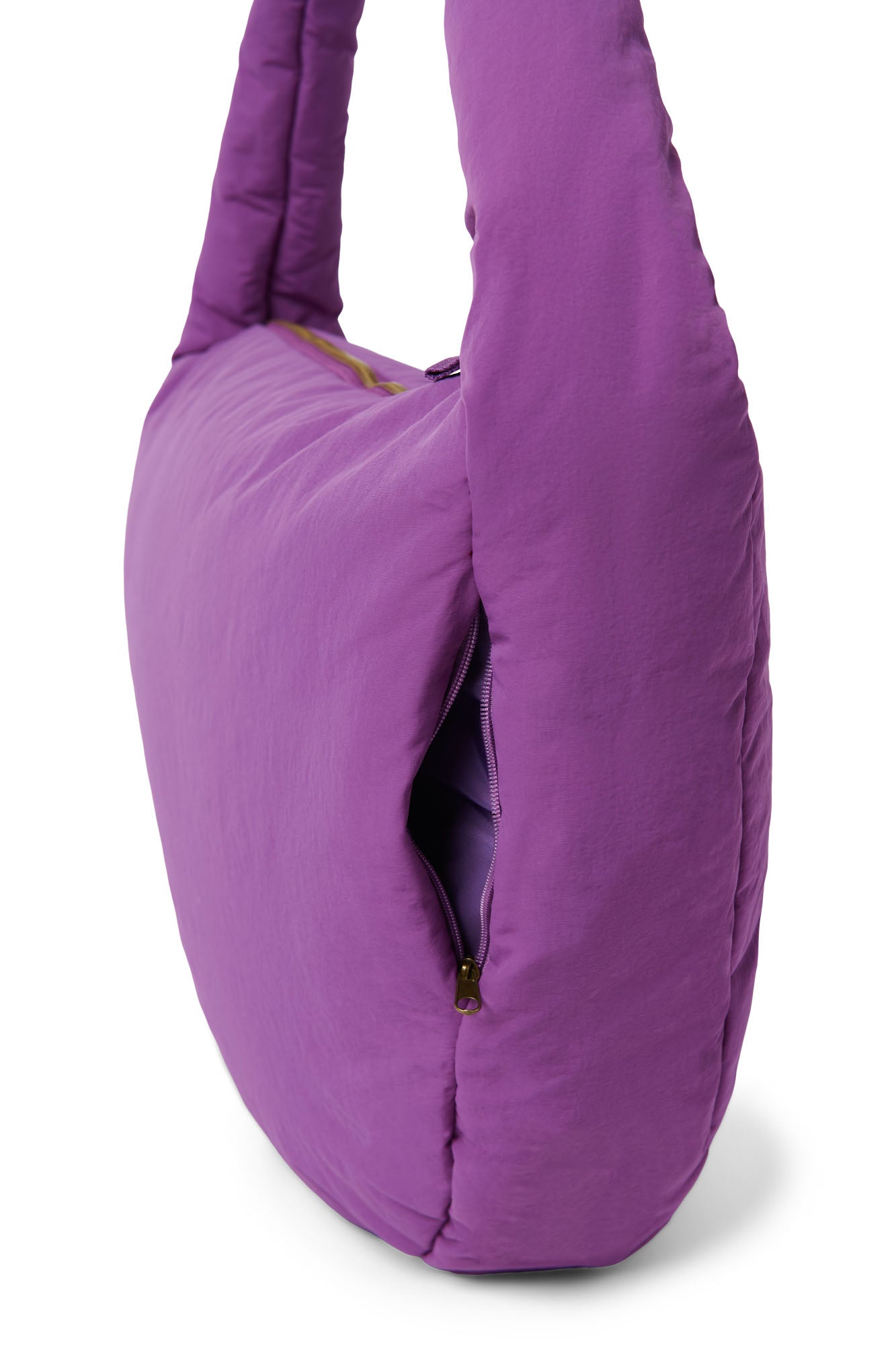 Studio Noos Textured Puffy Umhängetasche lila Stepp