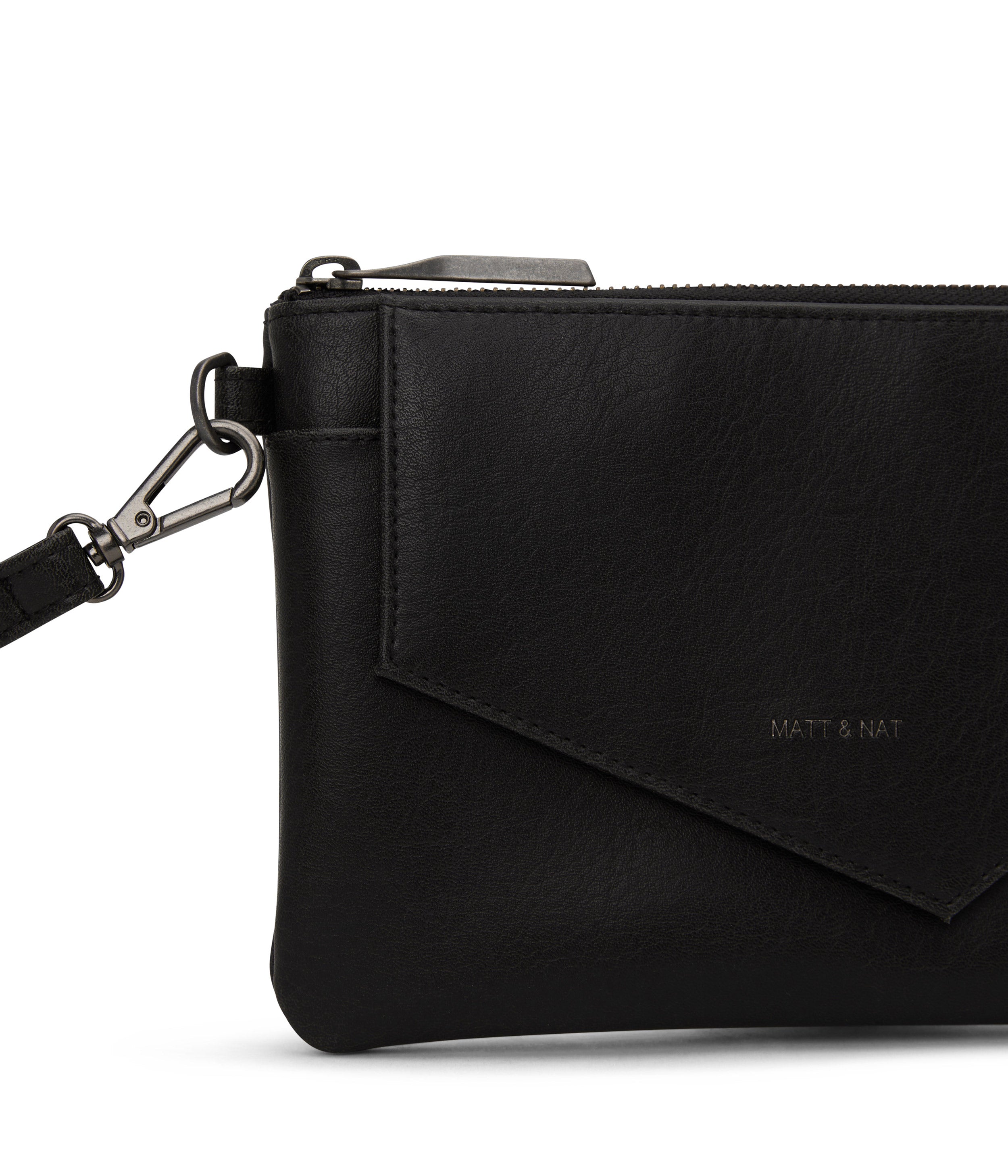 Matt & Nat Vintage Nia Geldbörse Schwarz vegan
