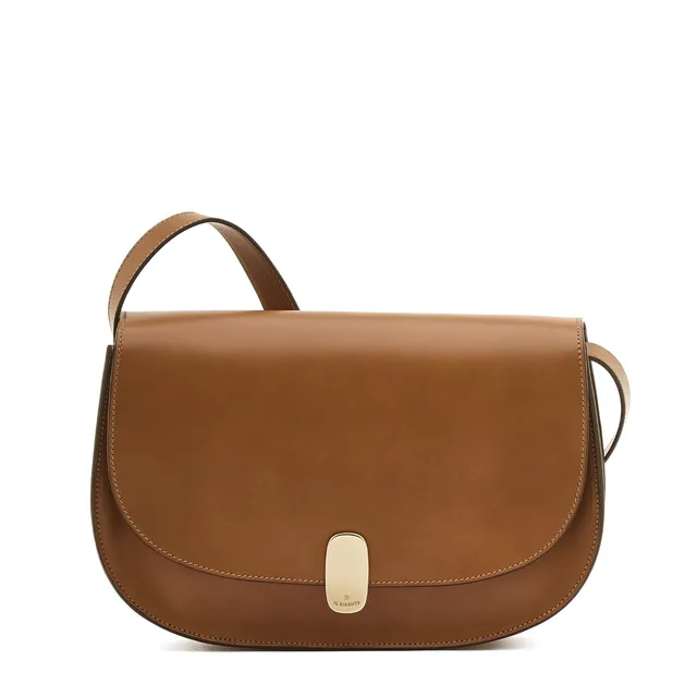 Il Bisonte Atelier Schultertasche Schoko Leder