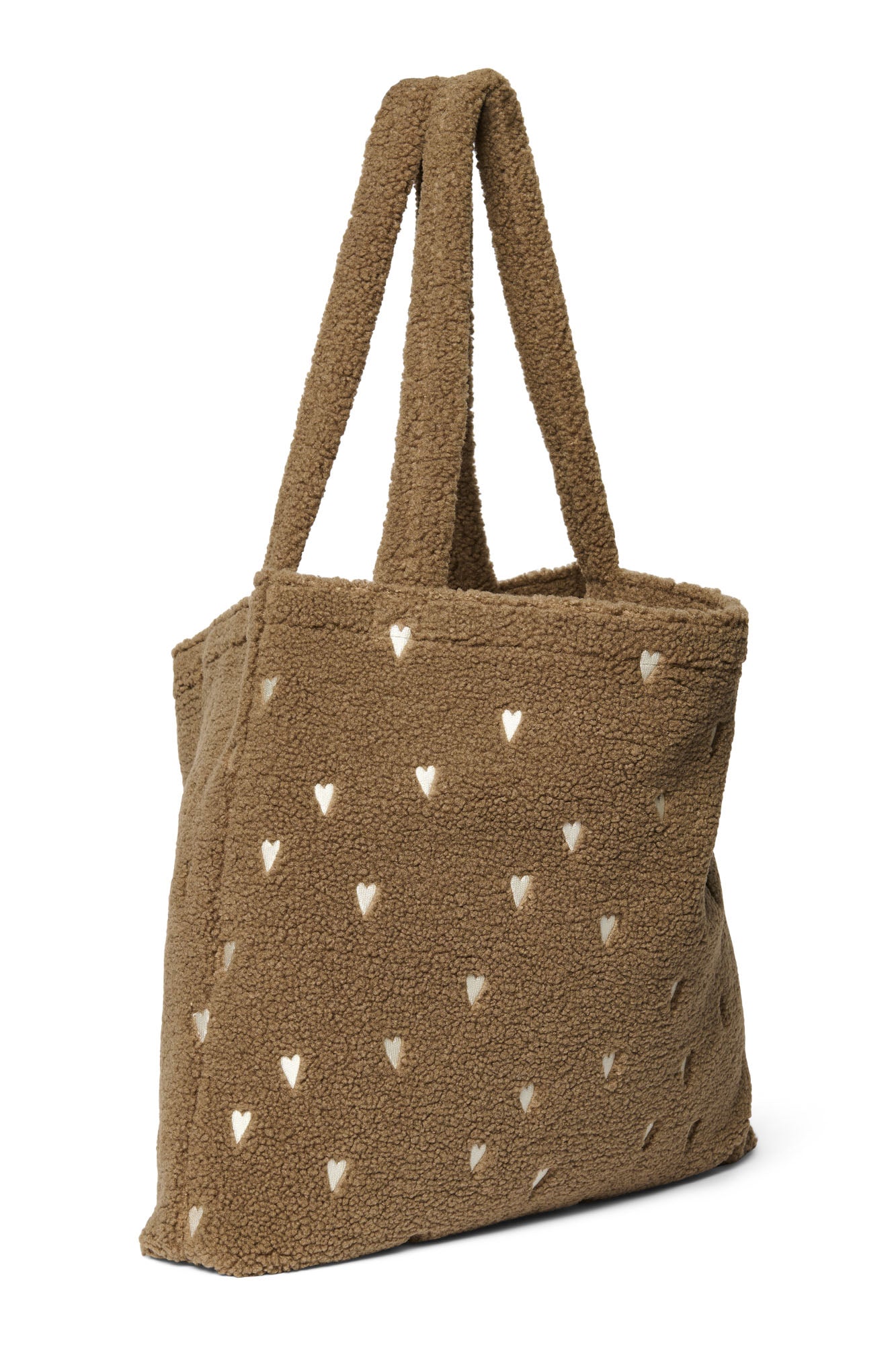 Studio Noos Classic Teddy Geschenkset Brown Hearts Tasche