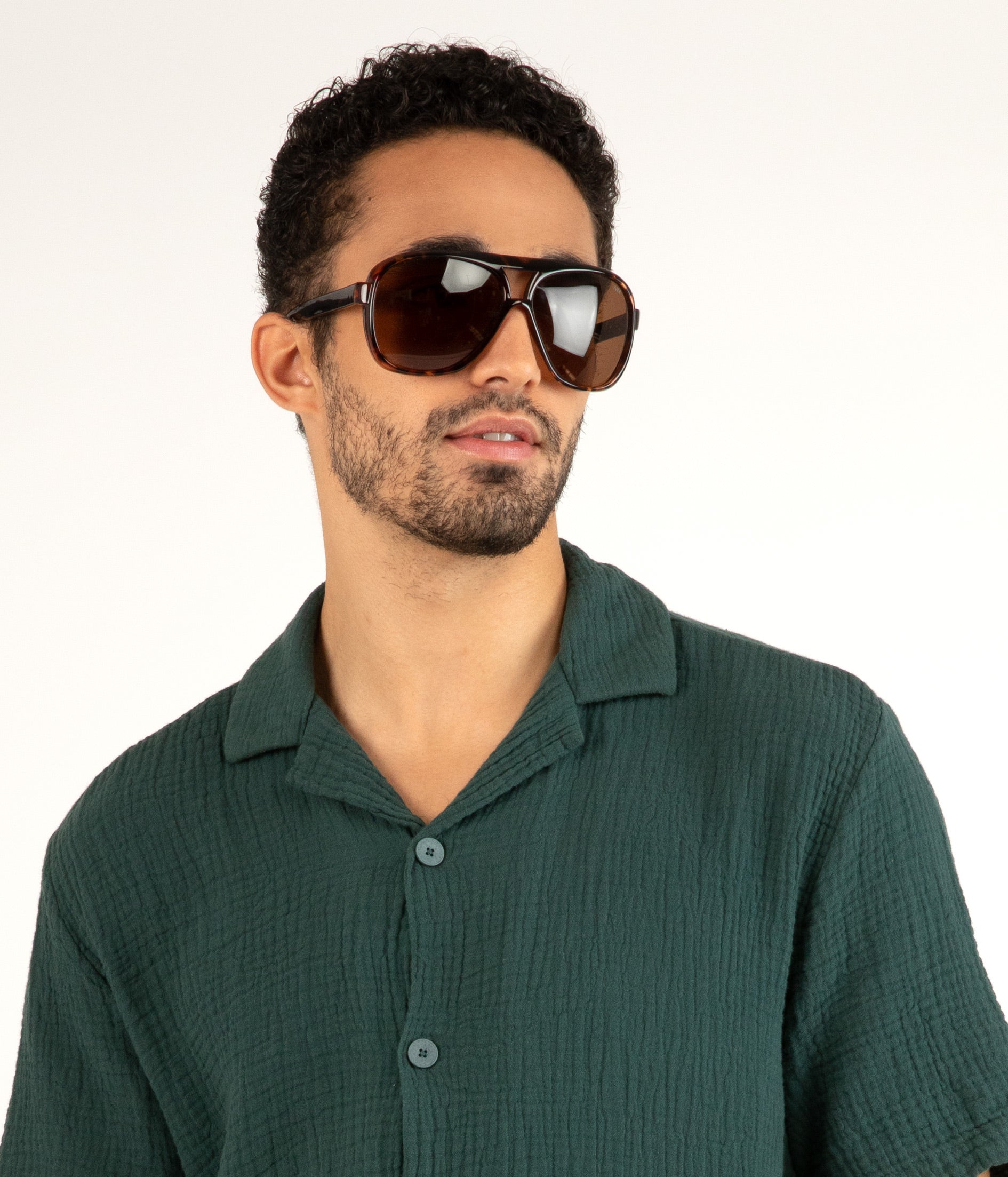 Matt & Nat Aviator Sonnenbrille Braun polarisiert